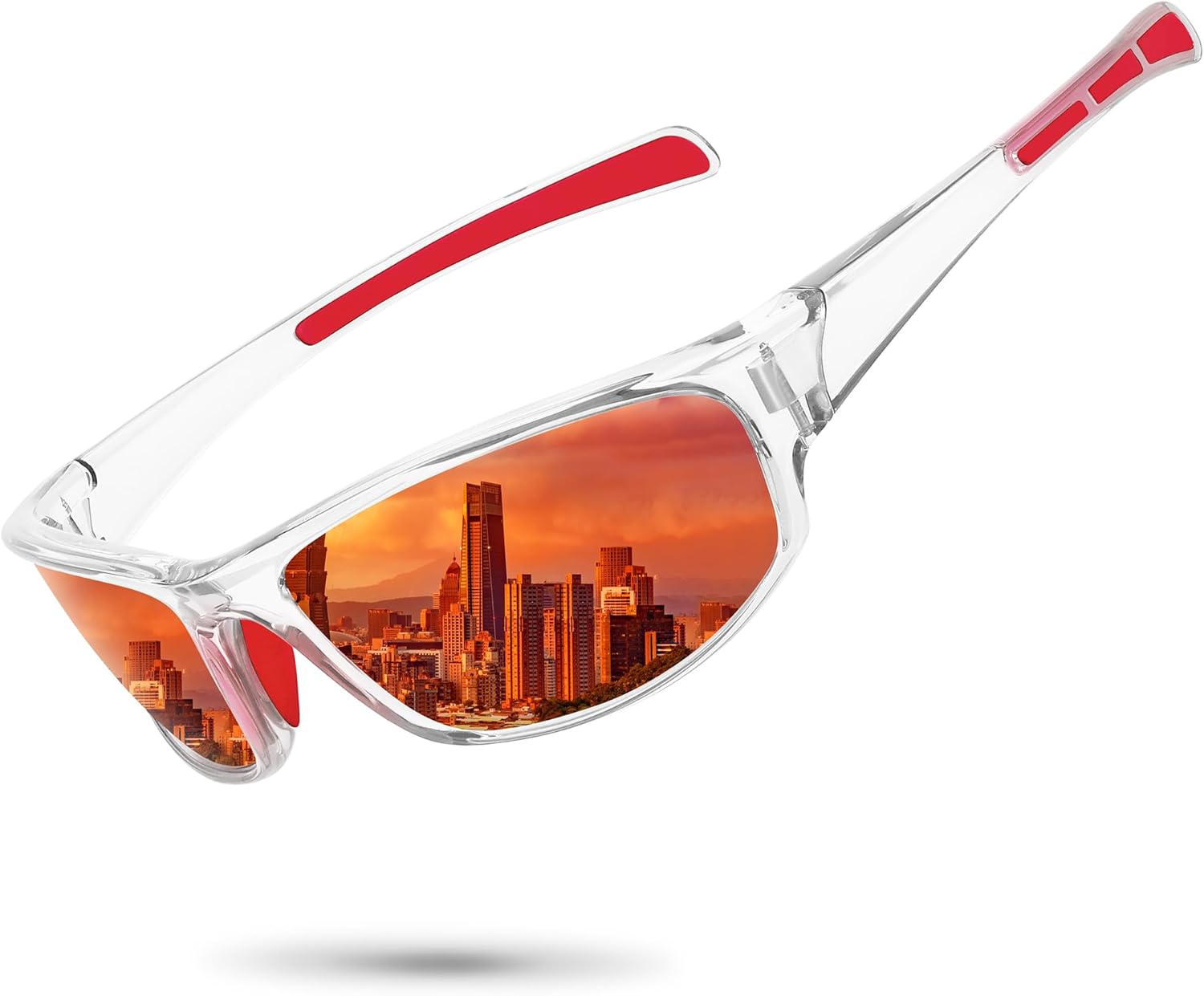 Sports Polarized Sunglasses for Men Women Wrap Around Sun Glasses Fishing Cycling Driving Running UV Protection