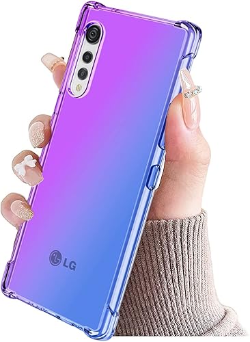 Miniatura 6 de Funda para LG VelvetLG Velvet 5G LM-G900 Caso, Crystal Clear Case Gradient Slim Anti Scratch TPU a prueba de golpes Funda protectora para LG Velvet
