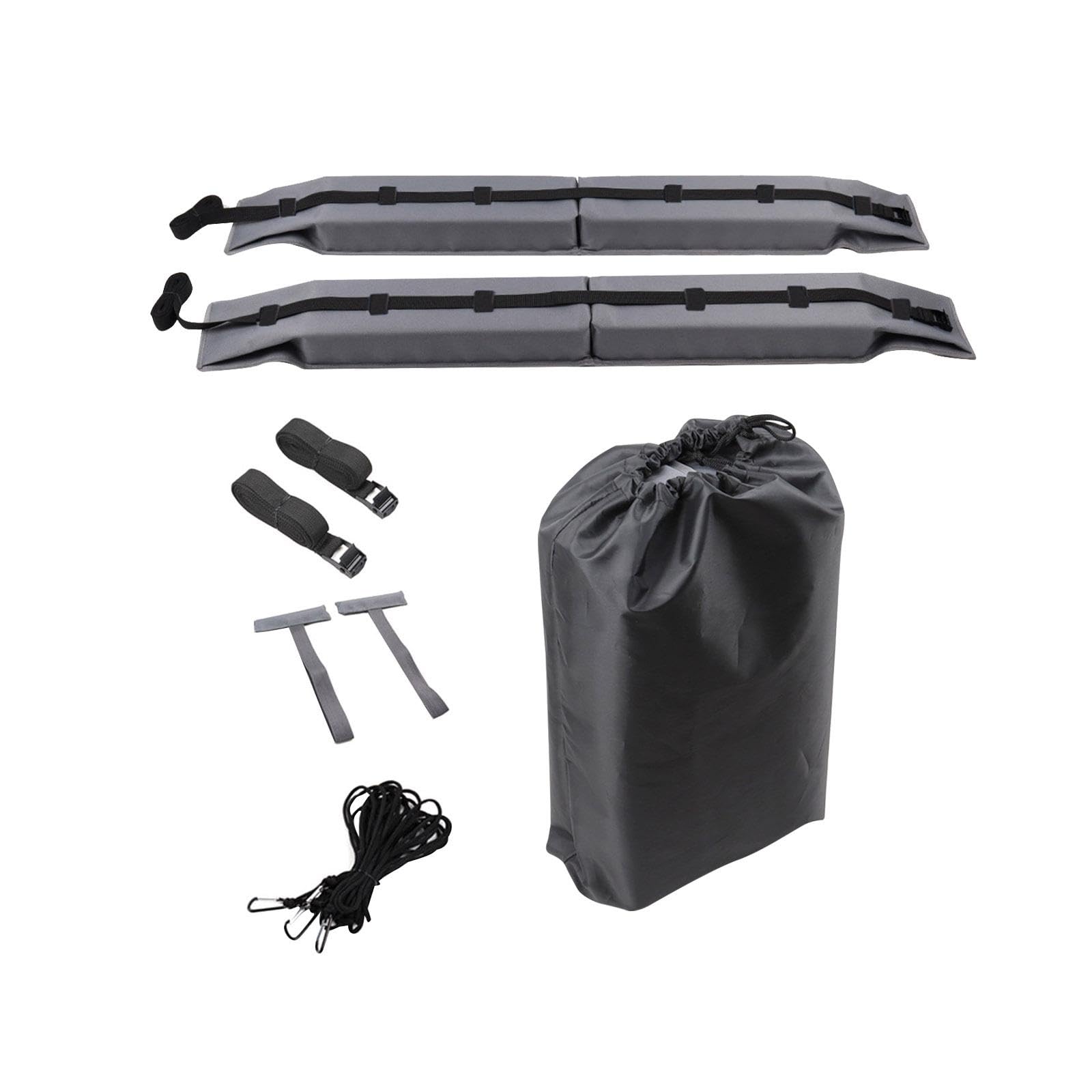 Yiju Universal Soft Roof Rack Pads Luggage Carrier System Adjustable Straps for Kayak Surfboard SUP 75kg Load Professional Materials