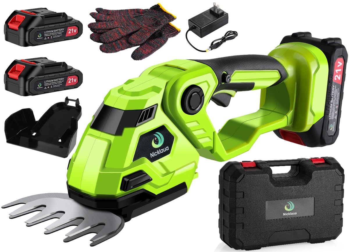 Nicklaua Cordless 2-in-1 Grass Shear & Hedge Trimmer