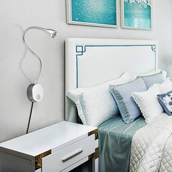 7W LED ベッドサイド読書ウォールライト USB充電 アルミニウムランプ Amazon.co.jp : Jimfoty ベッドサイド読書灯、ホテルの寝室の壁