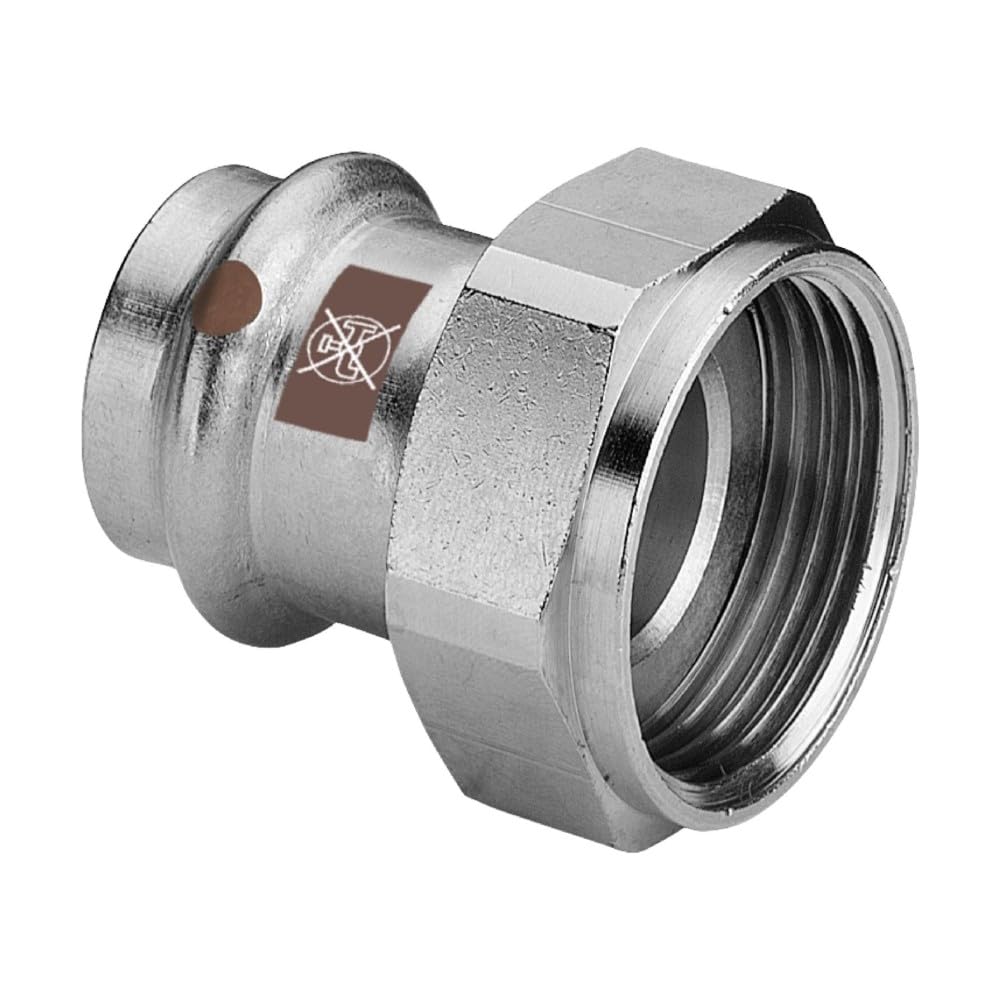 Viega Temponox 1763 - Racor roscado con IG, 42 mm x 2"