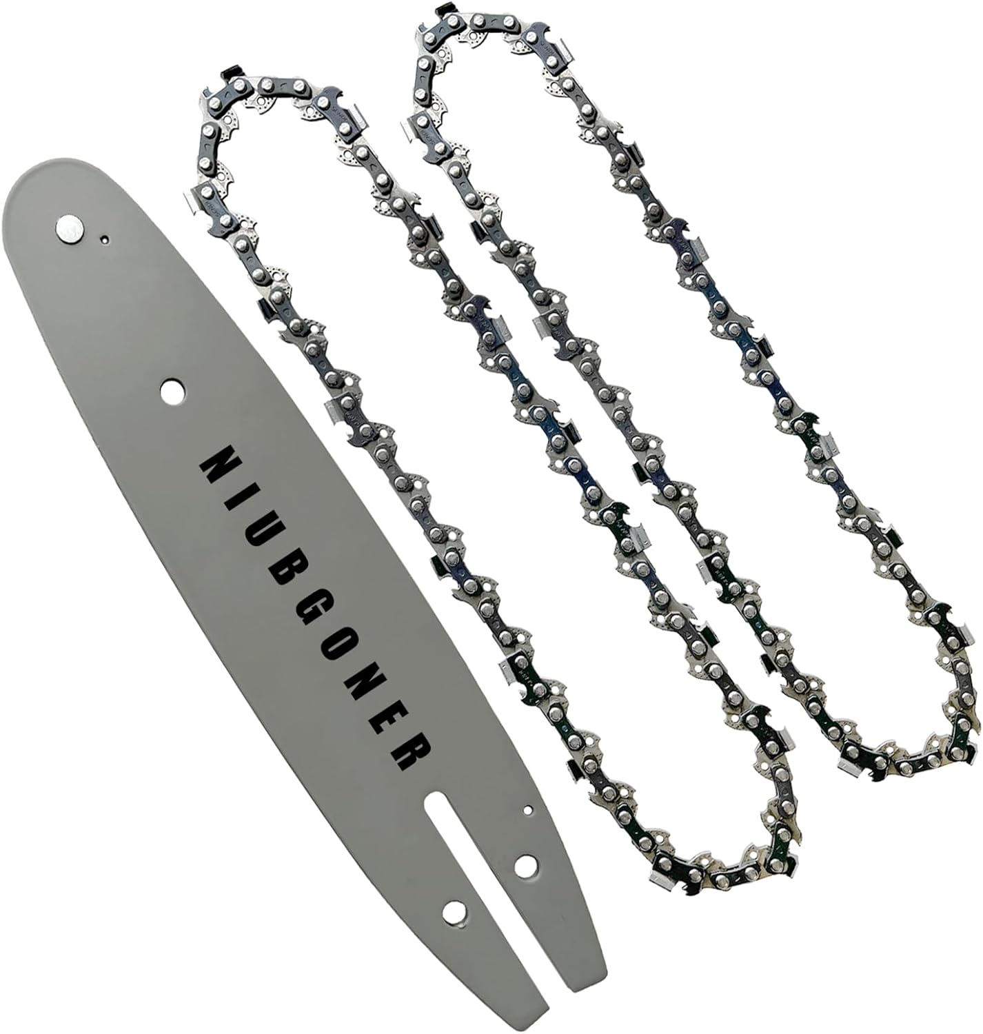 8 inch saw guide bar and chain Combo,pole saw tool models replacement for RYOBI P4360,P4361, P5453,RY43161,for Green Works 20192 20302, 20352,for REMINGTON,for DEWALT(Bar& 2 Chains)