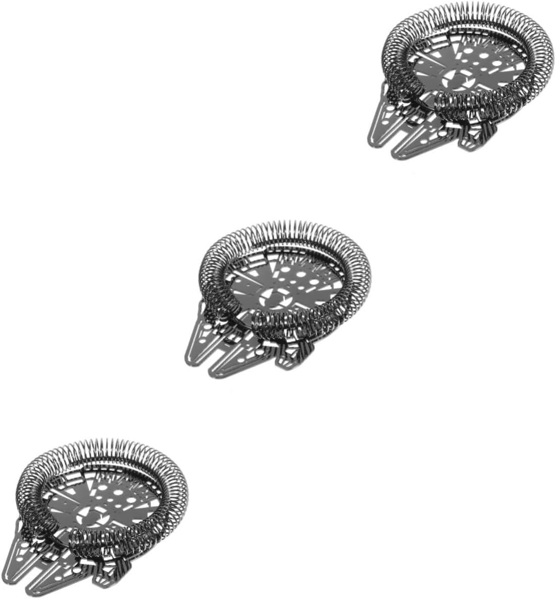 ULTECHNOVO 3pcs Sifter Cocktail Strainer Ice Filter for Bartending Professional Bar Tool for Preparation and Straining Compact Design for Home Bars