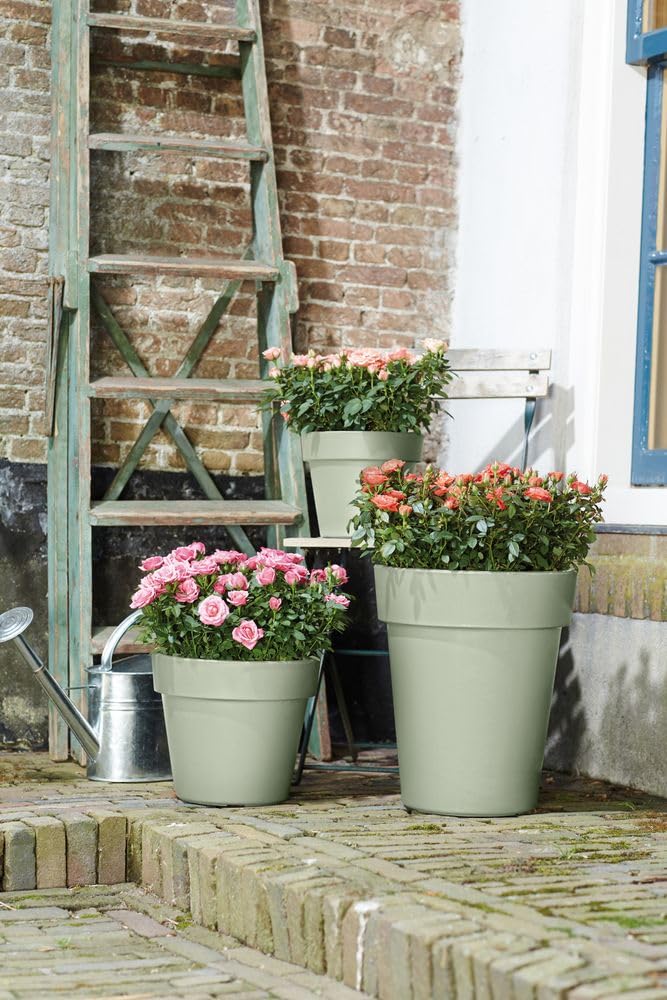 Amazon.com: elho Green Basics Top Planter 23 - Flower Pot for Outdoor Use -  Diameter 23.0 x Height 19.6 cm - Green/Stone Green : Patio, Lawn & Garden