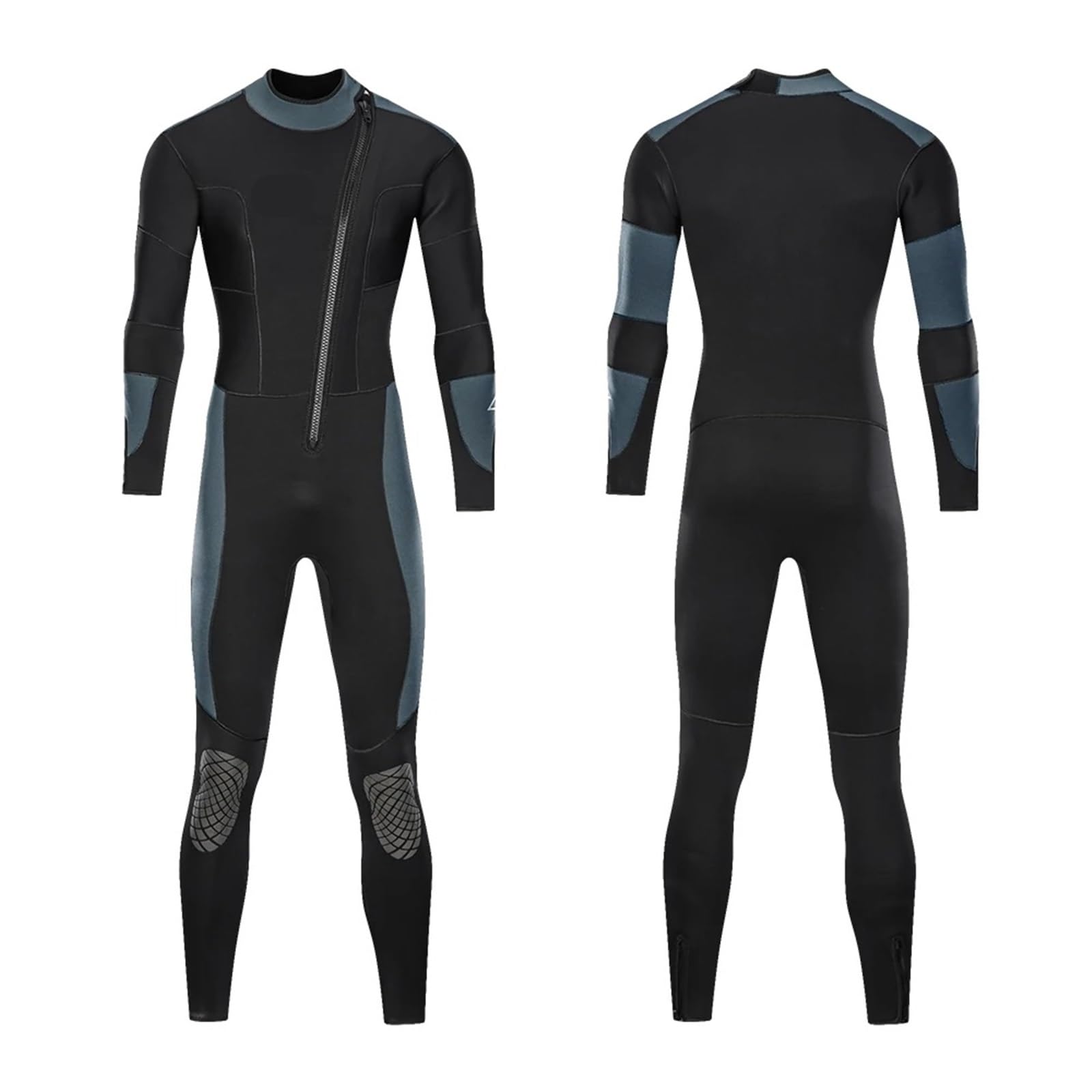 Neopreno Traje de Buceo de Neopreno Grueso de 5 mm for Hombre, con Cremallera Frontal, for Hacer esnórquel, Surf, Caza, con protección, for Mantener el Calor, Tallas M a 4XL