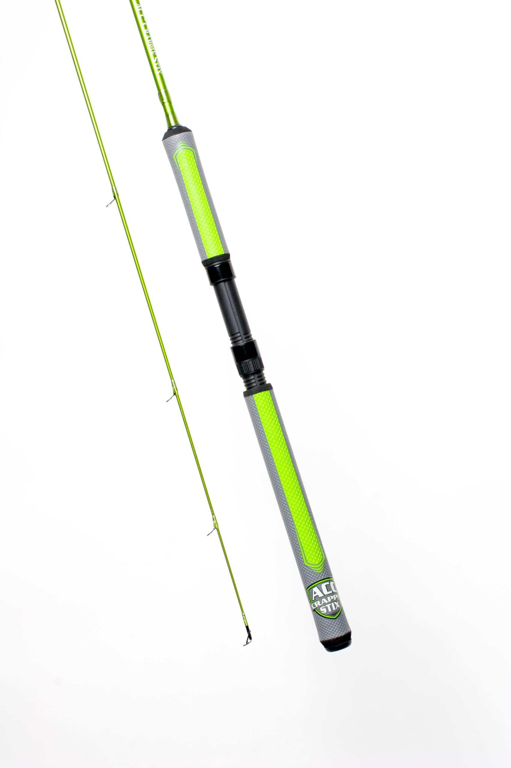 ACC Crappie Stix Super Grips Mid Seat 8' Pole Med, Black