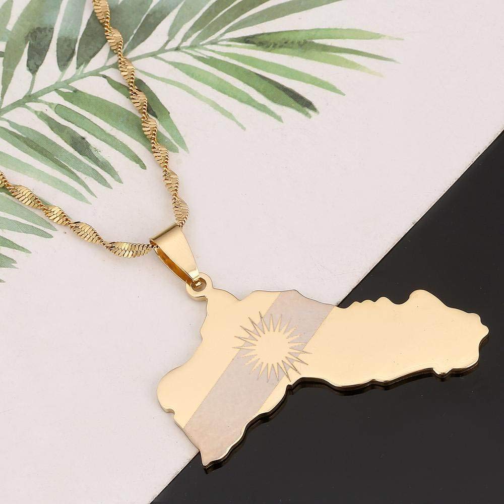 Kaart Ketting Voor Vrouwen,Vintage Koerdistan Kaart Vlag Gouden Hanger Zon Kaartoverzicht Elegante Retro Charms Sieraden Patriottische Accessoires Verjaardag Kerstcadeau Kaart Ketting Voor Vrouwen,Vintage Koerdistan Kaart Vlag Gouden Hanger Zon Kaartoverzicht Elegante Retro Charms Sieraden Patriottische Accessoires Verjaardag Kerstcadeau
