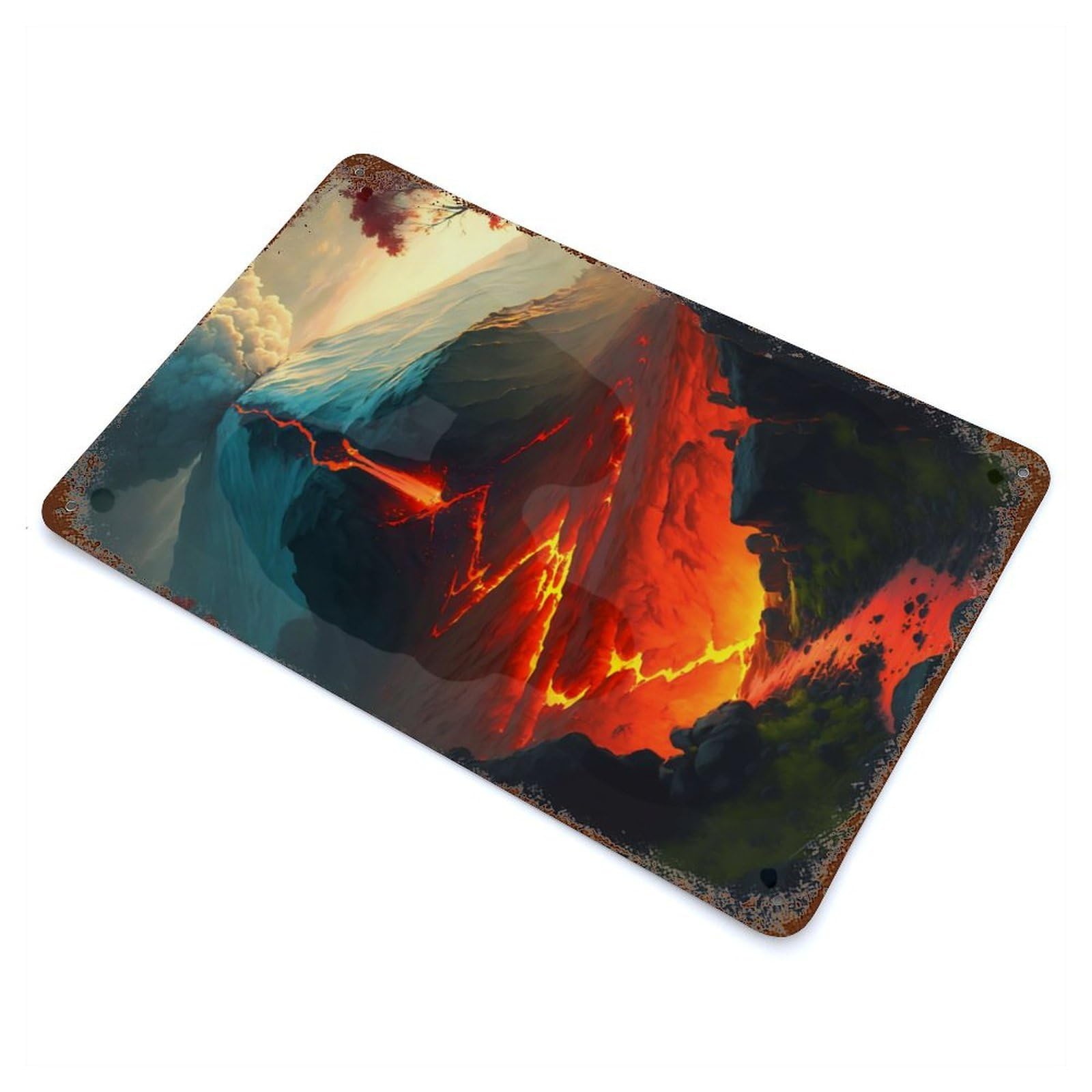 Lava River Vintage Metal Tin Sign 11.8"x7.9", Ideal for Cafe, Home Bar And Lounge Decor