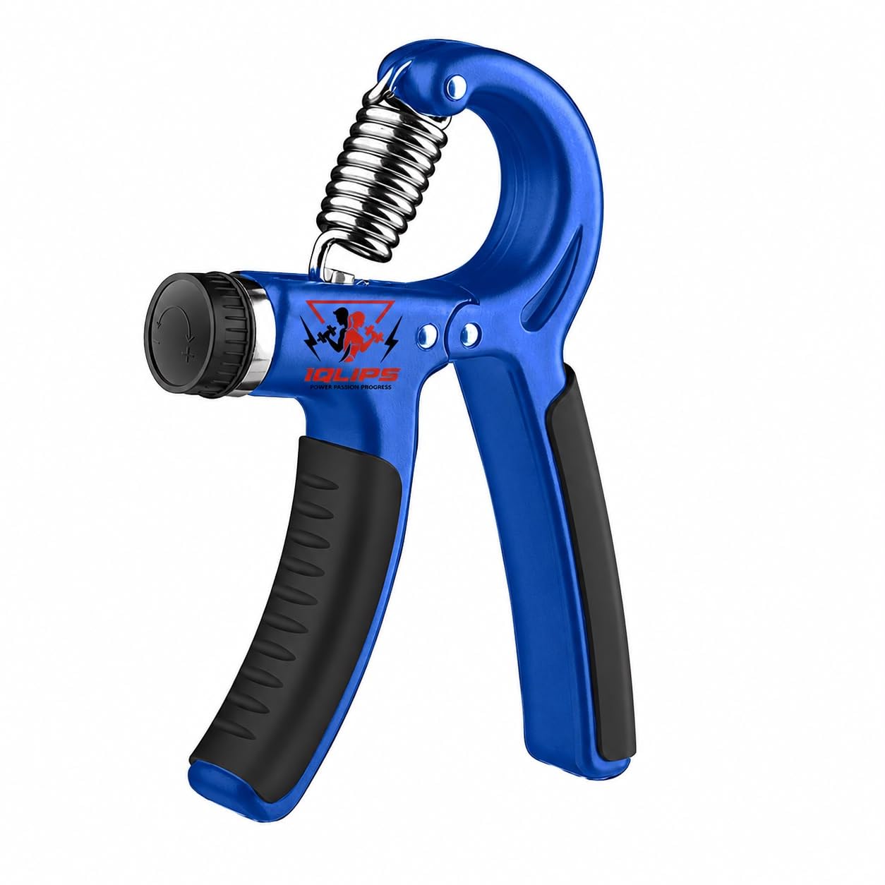 Hand Grip Strengthener, Adjustable Resistance, Blue | Non-Slip Rubber Grip, Finger & Wrist Trainer, Spring Coil Design, Forearm Exerciser, Portable Fitness Tool-image-37