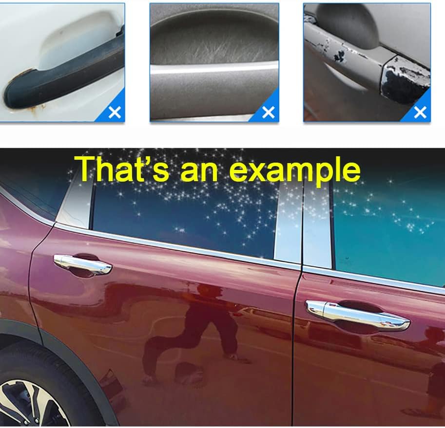 Miniatura 4 de OYTHO Cubierta para manija de puerta de automóvil, para Nissan Navara NP300 Frontier D23 2015 2016 2017 2018 2019 2020 Negro brillante cubierta de