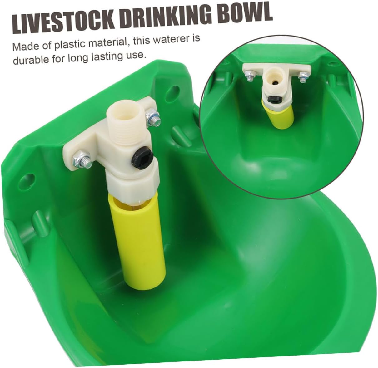 2pcs Plastic Drinking Bowl for Sheep Automatic Water Dish Pet Bowl Equipment Sturdy Leakproof