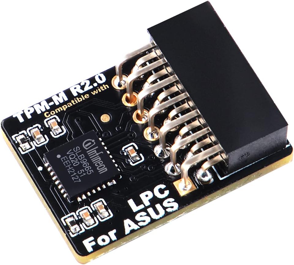 TPM2.0 Module LPC 14Pin Module with Infineon SLB9665 for ASUS Motherboard Compatible with TPM-M R2.0