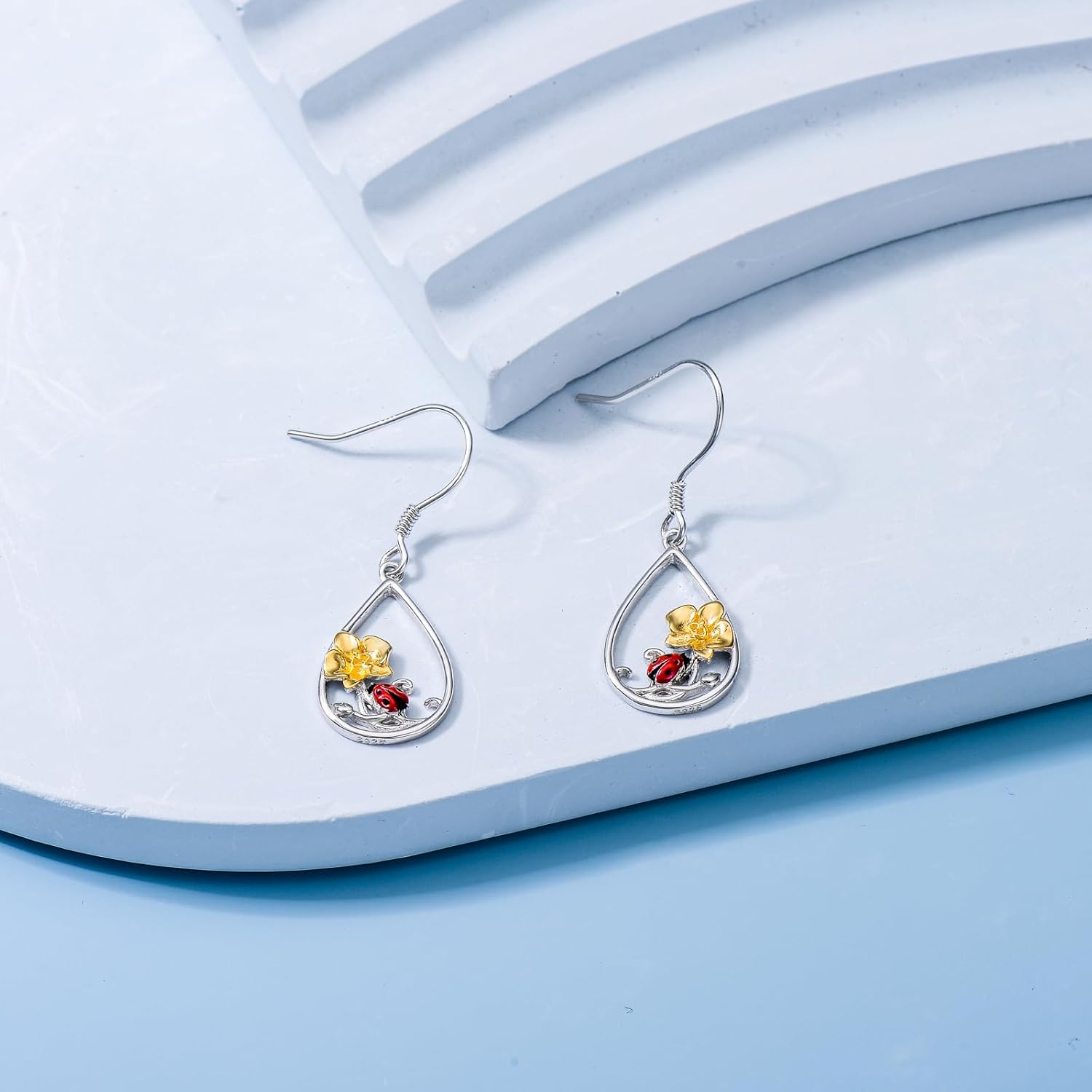 Hummingbird/Frog/Guinea Pig/Panda/Squirrel/Butterfly/Elephant/Snail Mushroom/Axolotl/Highland Cow/Owl Earrings 925 Sterling Silver Animals Dangle Drop Earrings For Women Girls Gifts - Image 5