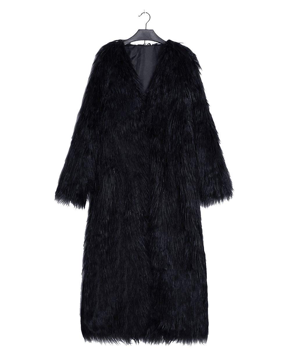 Męski płaszcz futrzany kurtka zimowa długi płaszcz parka kurtka futrzana moda zimowa moda męska odzież outwear ciepły płaszcz płaszcz kurtka męska męska, czarny, L