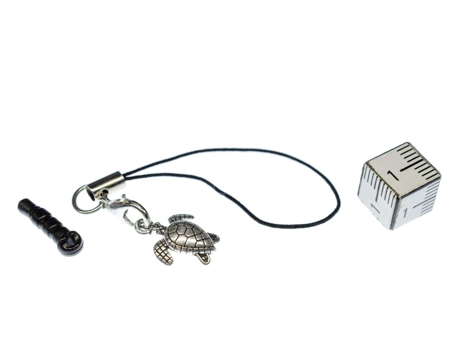 Miniblings Turte Pendentif téléphone portable Tortue 12mm Métal