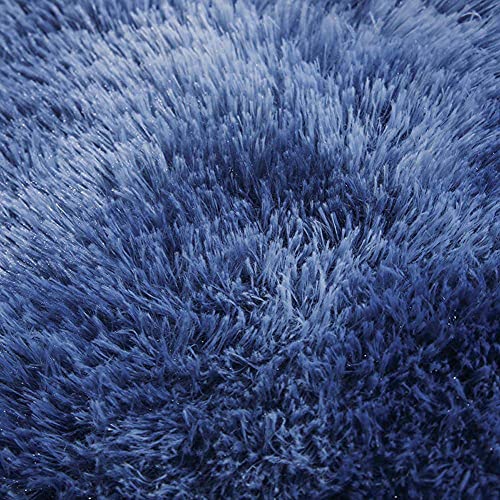 ARLTTH 3er Set Batik Badematten Set Aus Weichem Plüsch, rutschfest, Saugfähig, Badezimmerteppich, U-förmiger Konturteppich Und Toilettendeckelbezug, Waschbar (Marine) – Bild 5