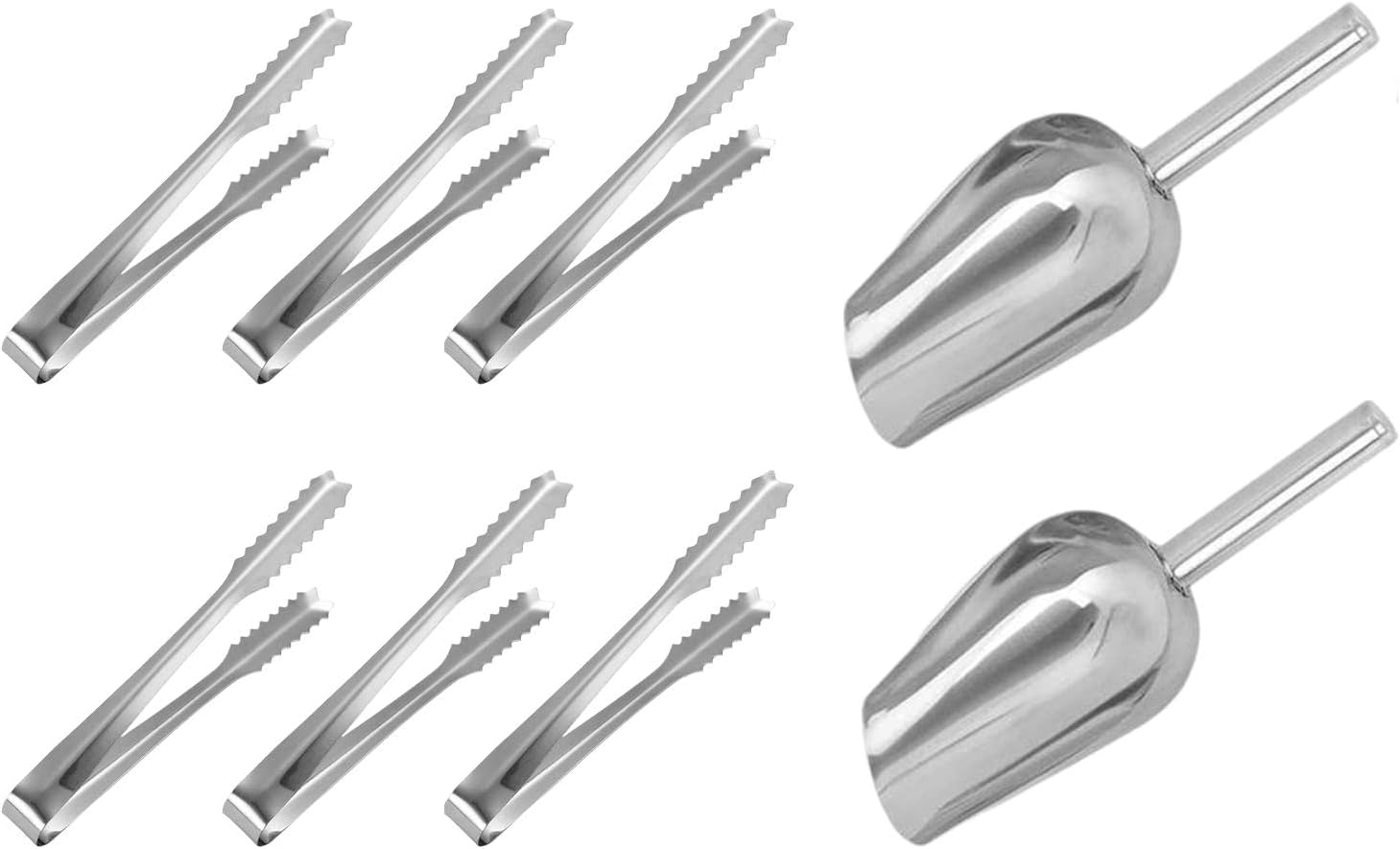 Jisader レストランの食器洗い機用のアイストングとスプーンセット砂糖米粉シャベル 人気の製品