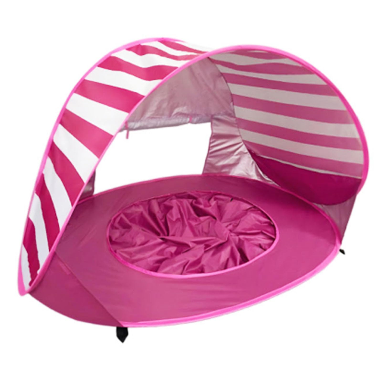 Tenda da Spiaggia Pop Up a Strisce con Riparo Solare, 120 X 83 X | Tenda parasole portatile, design leggero e antivento per bambini piccoli, campeggio, picnic