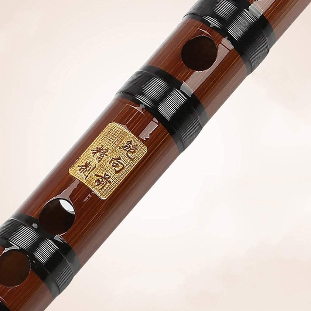 Chinese Musical Dizi Clarinet Performance Bass Bamboo Flute Beginner Transverse Flute C,D,E,F,G Tune(Color:G)