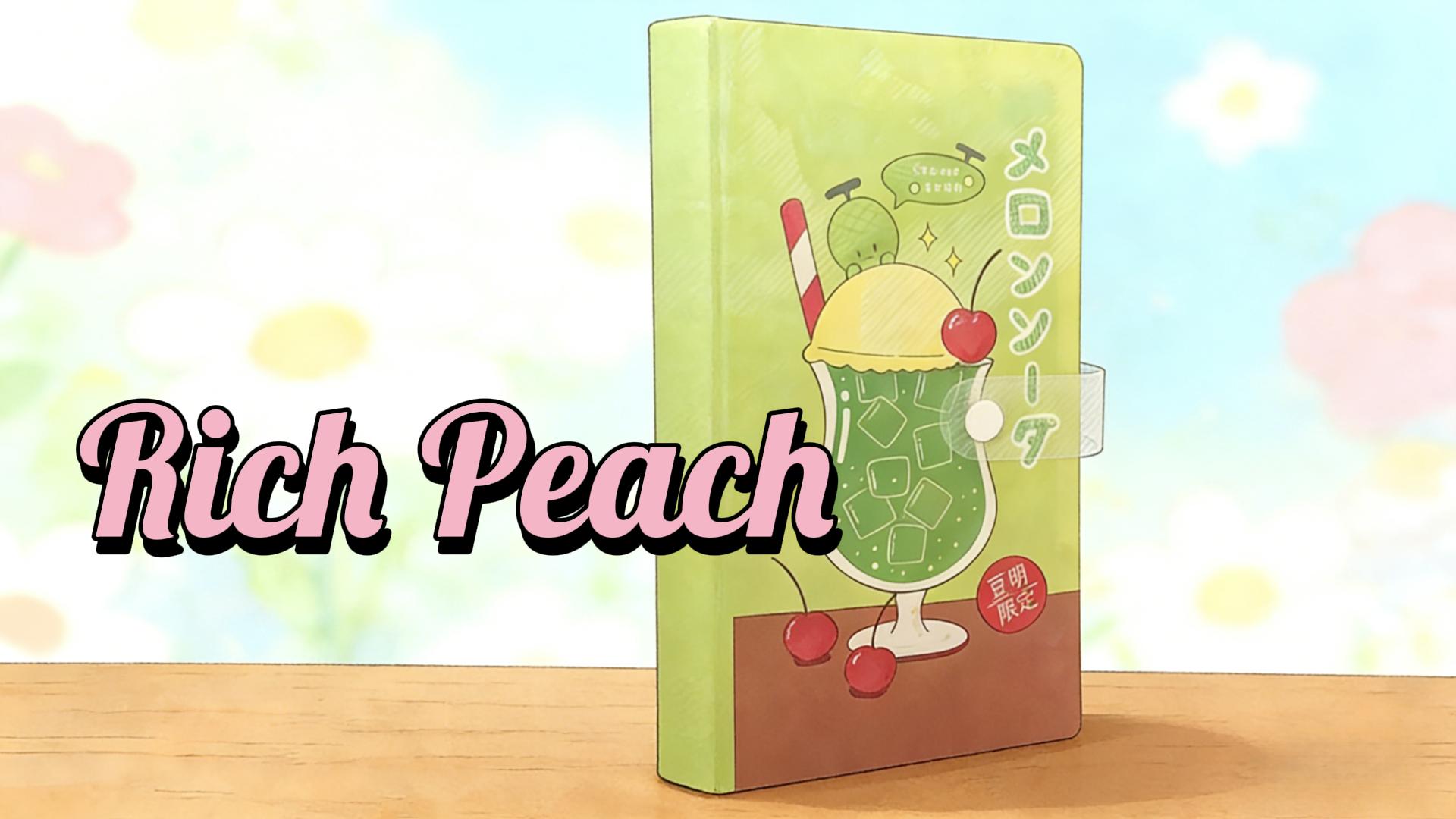 Amazon.co.jp: Rich Peach シール帳｜バインダー(クリアラメ, 豪華A7