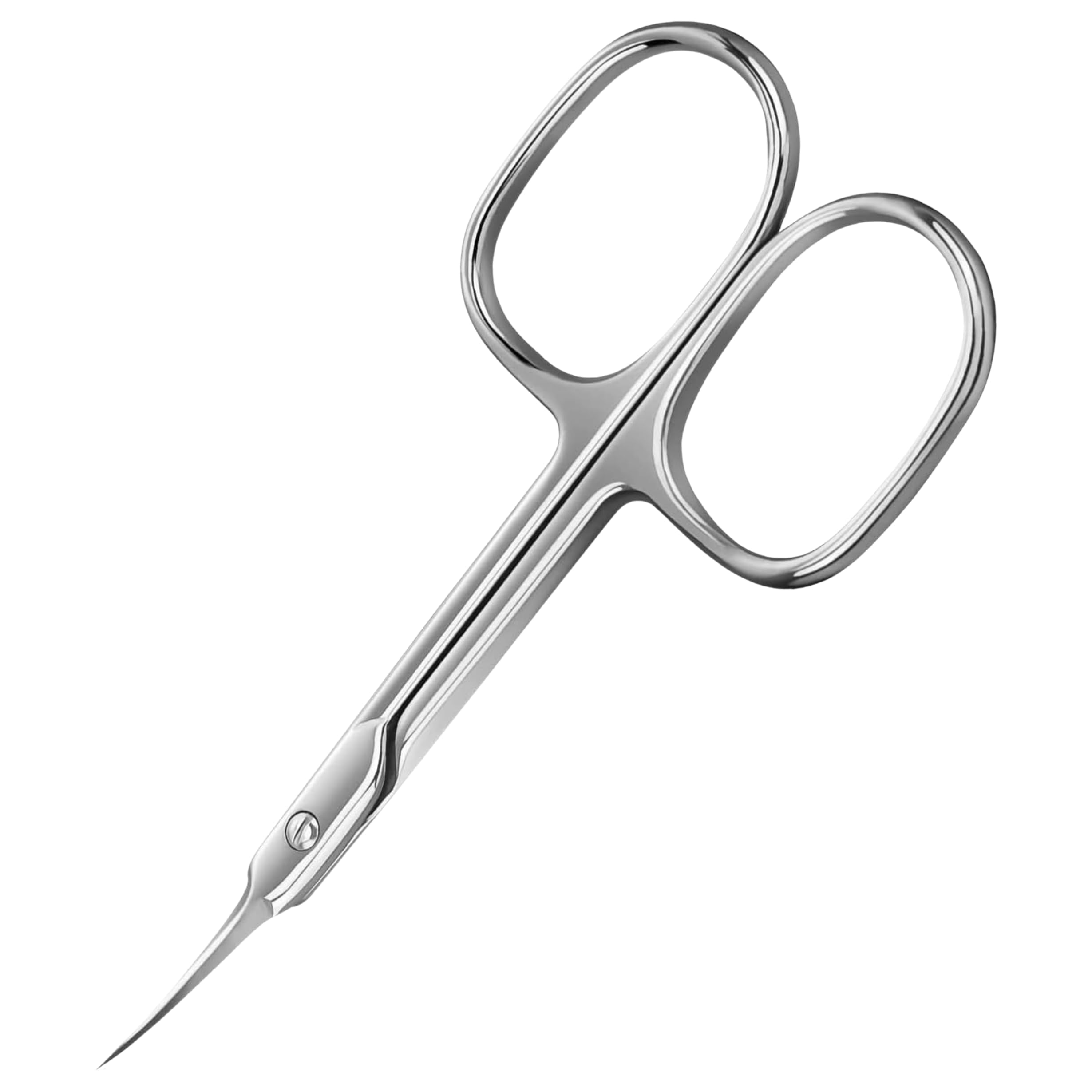 ASM® Cuticle Nail Scissors Toenail Scissors Clipper 3.9" Professional Curved Stainless Steel Cuticle Cutter Manicure & Pedicure Tools & Accessories Nose & Beard Cuticle Remover (Straight Scissor B)