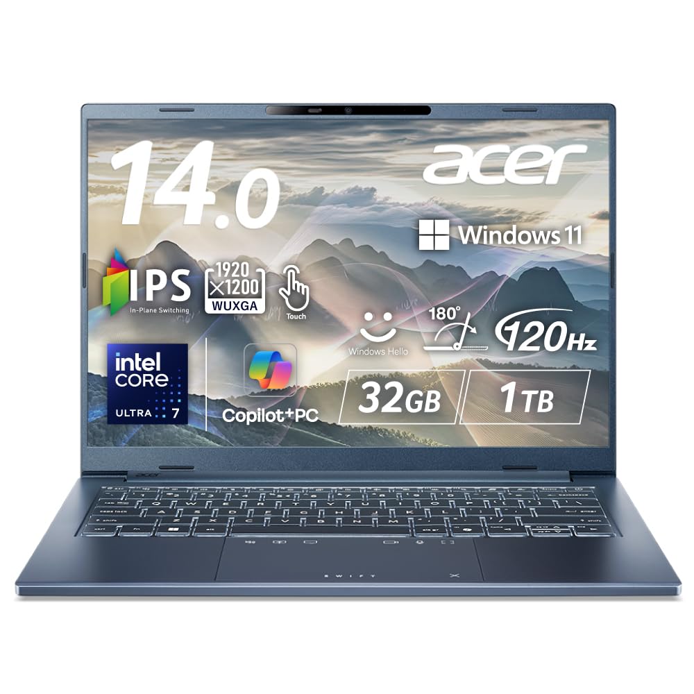Amazon.co.jp: Acer Swift Go 14 AI インテル Core Ultra 7 IPS 非光沢