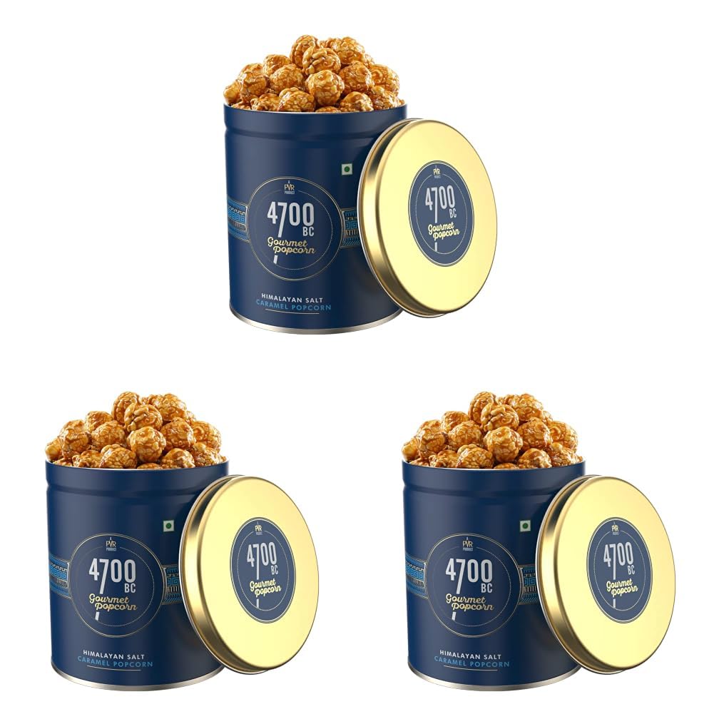 4700BC Himalayan Salt Caramel Popcorn, Tin, 125g (Pack of 3)-image-16