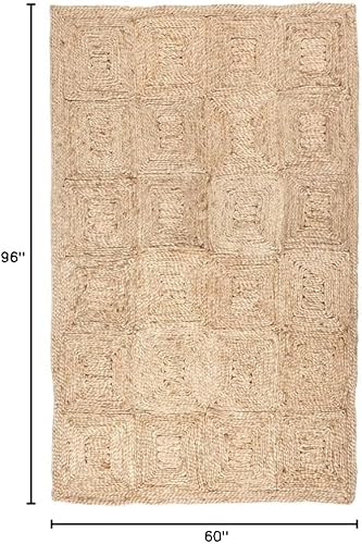 Vista 42 de Fab Habitat Alfombras de cáñamo y lana, hechas a mano, suaves al tacto natural bajo los pies, duradera, tejido texturizado, alfombra