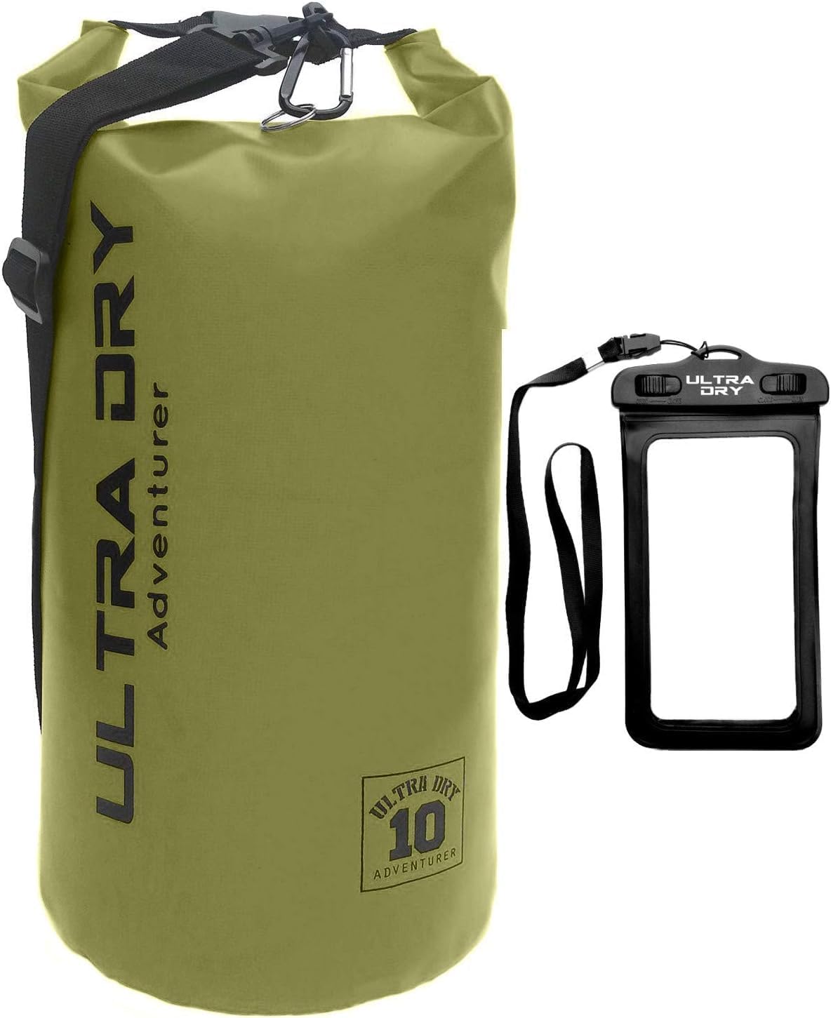 Ultra Dry Adventurer Premium Waterproof Bag, Sack with Phone Dry Bag and Long Adjustable Shoulder Strap Included, Perfect for Kayaking/Boating/Canoeing/Fishing/Rafting/Swimming/Camping/Snowboarding Ultra Dry Adventurer Premium Waterproof Bag, Sack with Phone Dry Bag and Long Adjustable Shoulder Strap Included, Perfect for Kayaking/Boating/Canoeing/Fishing/Rafting/Swimming/Camping/Snowboarding