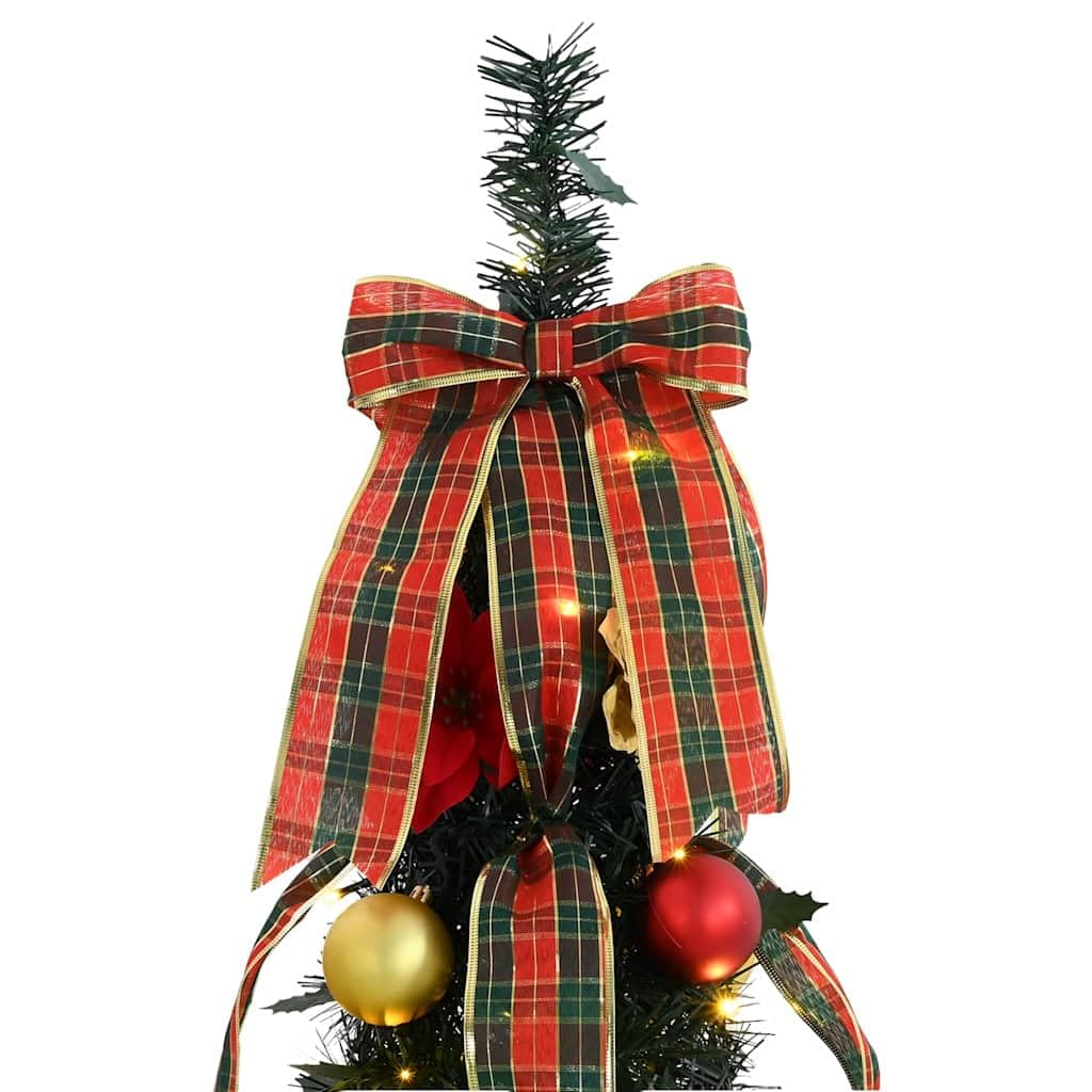 vidaXL Künstlicher Weihnachtsbaum mit 200 LEDs Grün 215 cm PVC