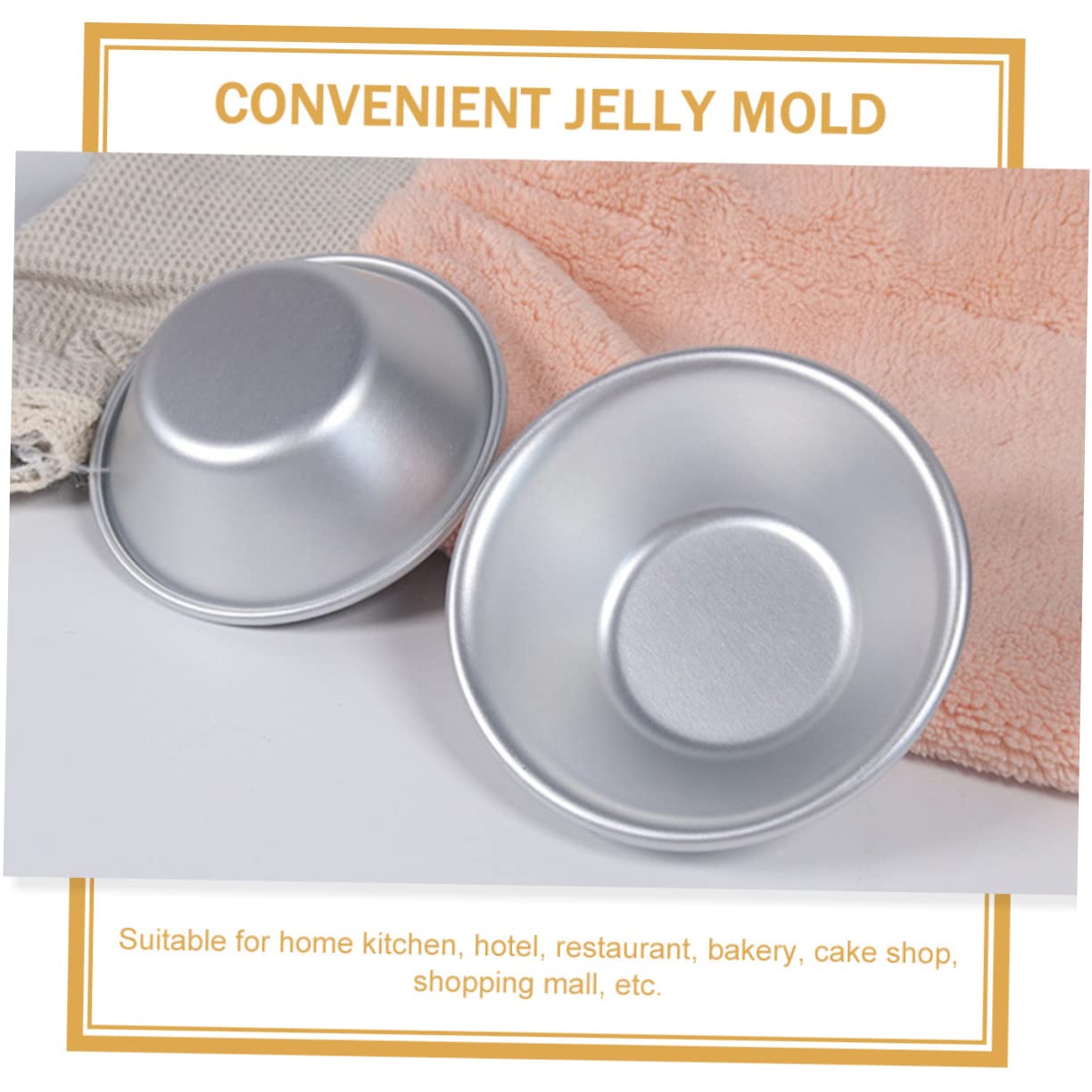 ABOOFAN 12Pcs Multi Function Egg Tart Mold Stainless Steel Baking Tools for Cupcakes Puddings and Desserts for Home Baking and Parties