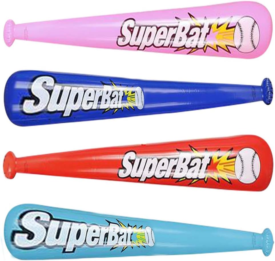 Amazon.com: ArtCreativity Inflatable Baseball Bats for Kids, Set of 4 ...