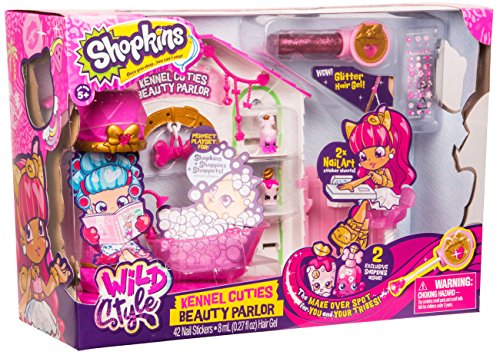 Shopkins Season 9 Wild Style - Kennel Cutie Beauty Parlor Playset #TOP2