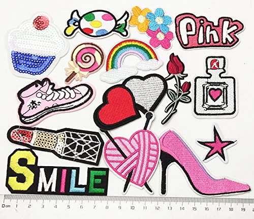 Libiline 30Pcs Random Assorted Styles Embroidered Patch Sew On/Iron On Patch Applique Clothes Dress Plant Hat Jeans Sewing Flowers Applique Diy Accessory (Assorted-Style 3) #TOP6