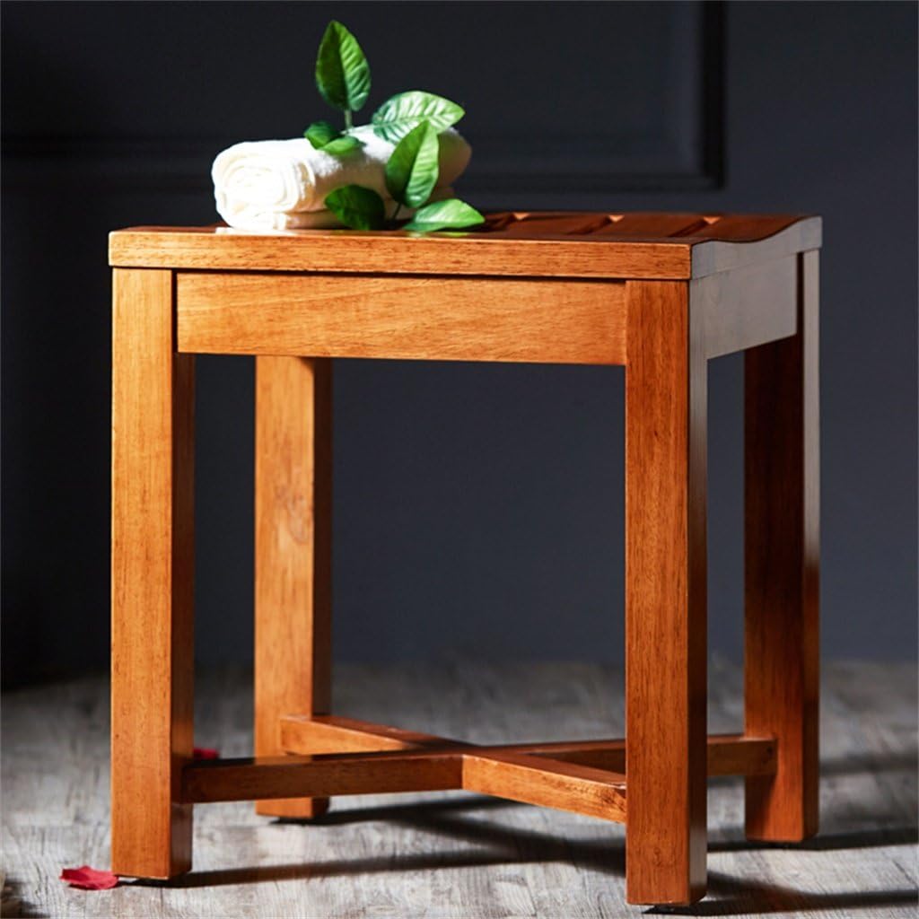 Bath Stools,Shower Stool Bathroom Waterproof Non-Slip Safetyng and Durable Comfort Bath Chair Footbath Change Shoes Stool Elderly/Handicapped/Pregnant Bath Stool