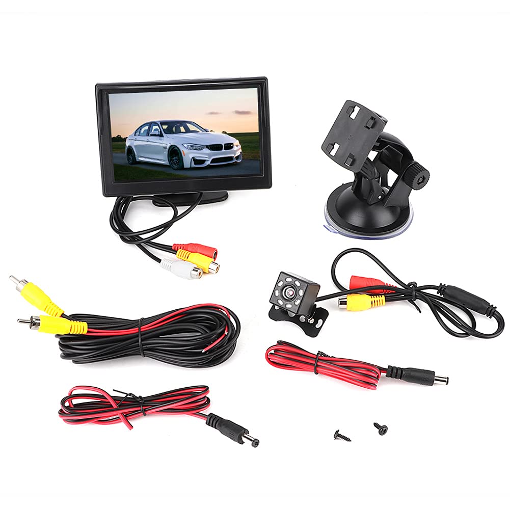 MONITOR PER AUTO SUV Q-CA901 DA 5 HD AV A COLORI TFT-LCD TELECAMERA