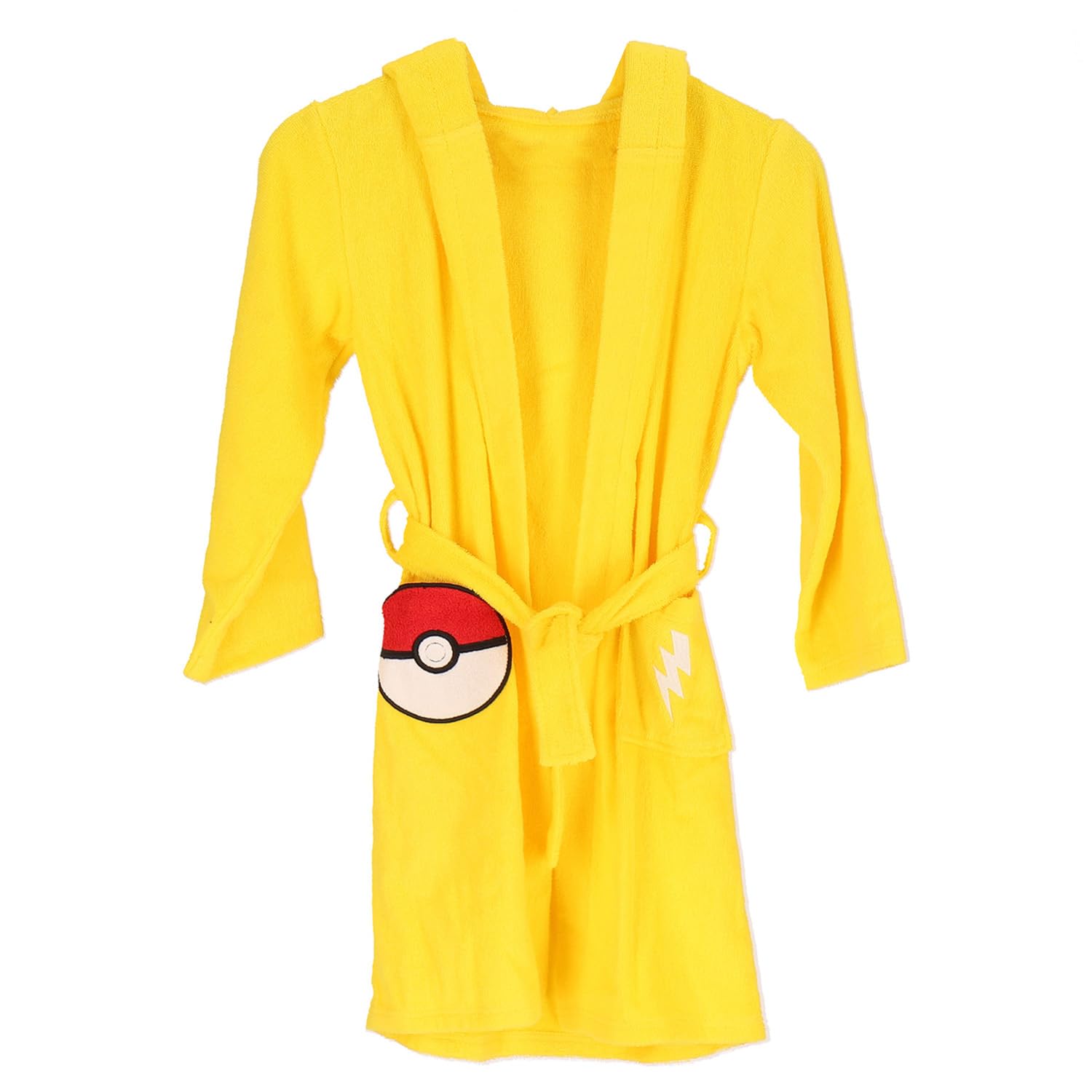 Pokemon – Albornoz Pikachu – 100% algodón – 300 GSM – Amarillo
