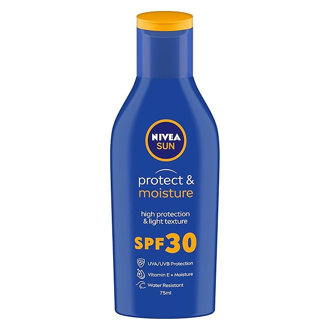 NIVEA SUN Protect and Moisture 75ml SPF 30 Advanced Sunscreen for Instant Protection| PA++ UVA – UVB Protection System| Water Resistant| For Men & Women at Rs. 175