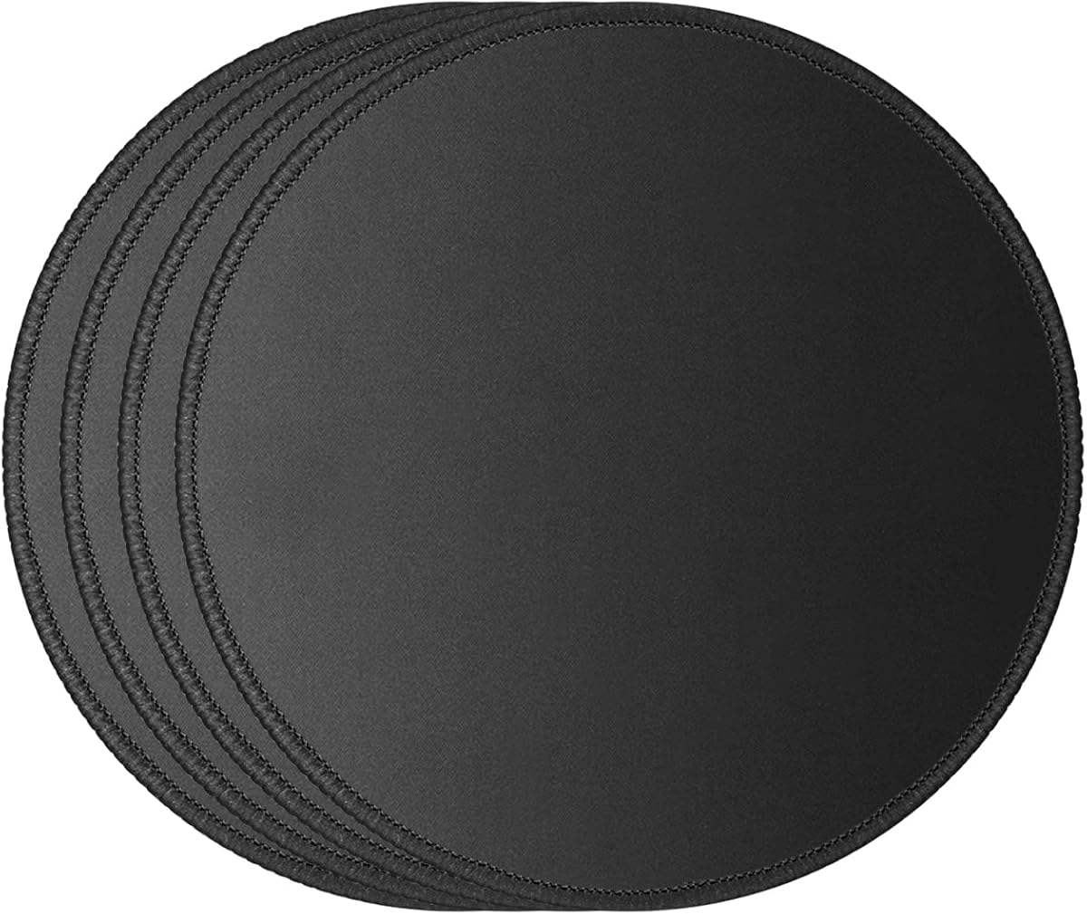 Amazon.com : JIKIOU 4 Pack Computer Mouse Pad with Non-Slip Rubber Base, Premium-Textured Mousepads Bulk with Stitched Edges, Mouse Pads Pack for Computers, Laptop, PC, Office & Home, 7.9x7.9 inches, 3mm, Black : Office Products