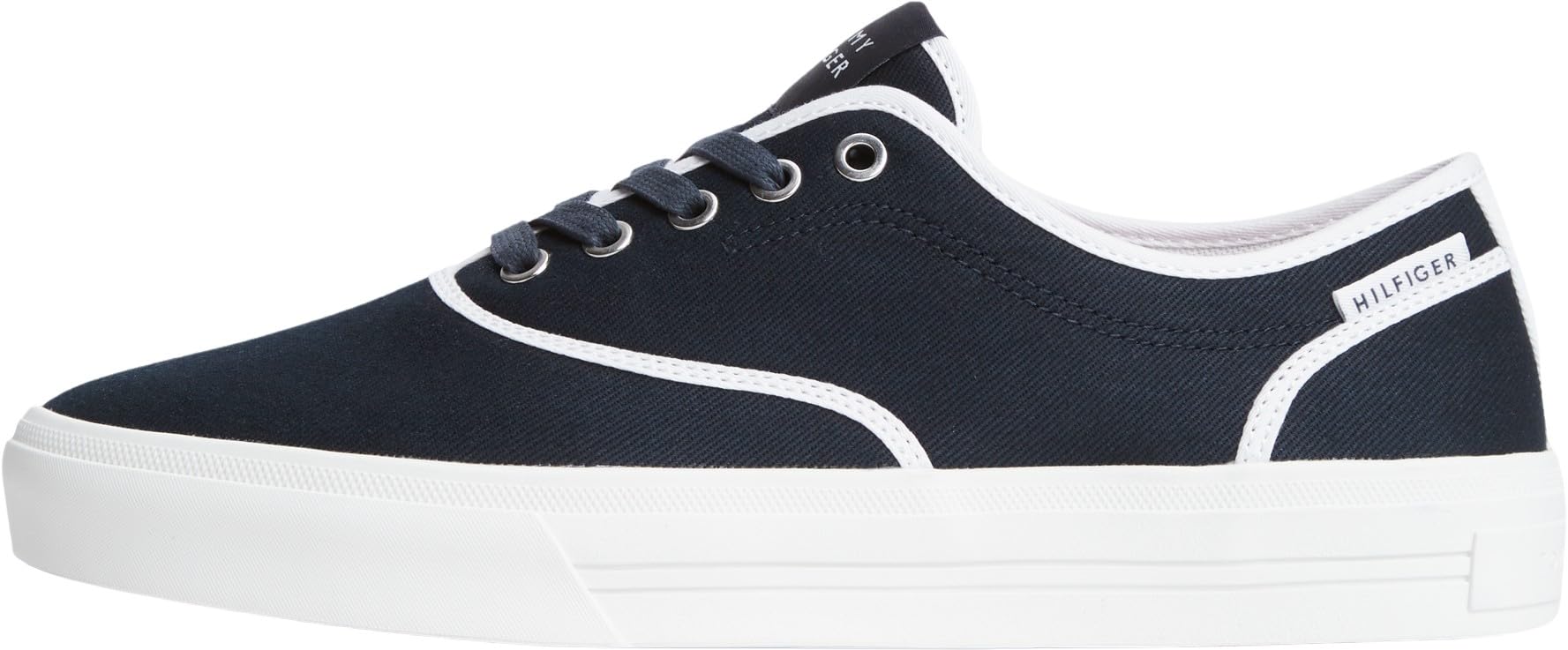 Tommy Hilfiger Men Th Vulc Cup Long Lace Canvas FM0FM05874 Low Top, Blue, 6.5