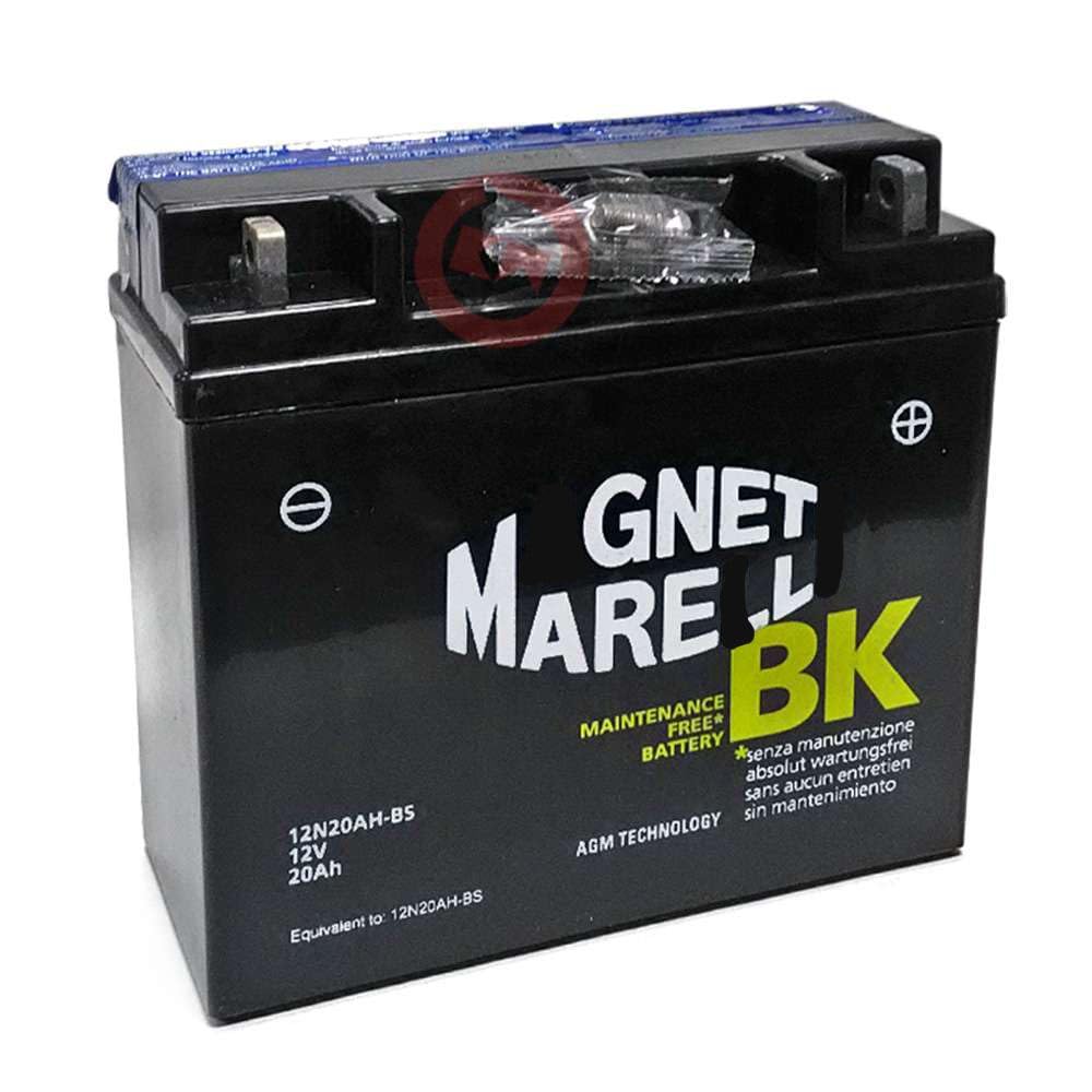 Batteria 12N20AH-BS 12V 20AH AGM 275CCA Compatibile con BMW R 850 1100 R GS R 1150 R RS RT Senza Manutenzione, Completa di Liquido per Attivazione