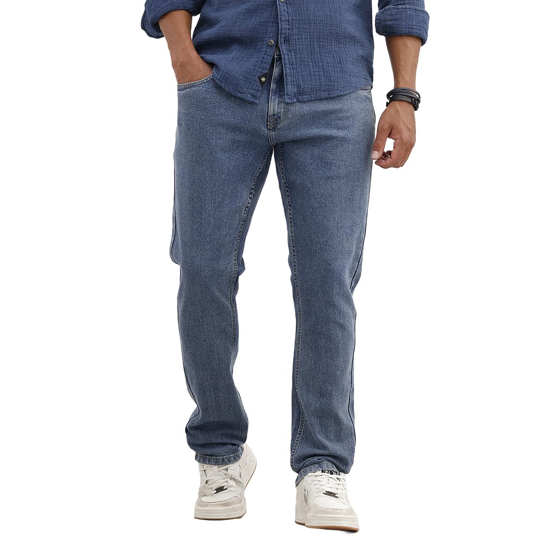 wrogn Men's Slim Fit Jeans | Mid Rise | Jeans for Man-picture-11