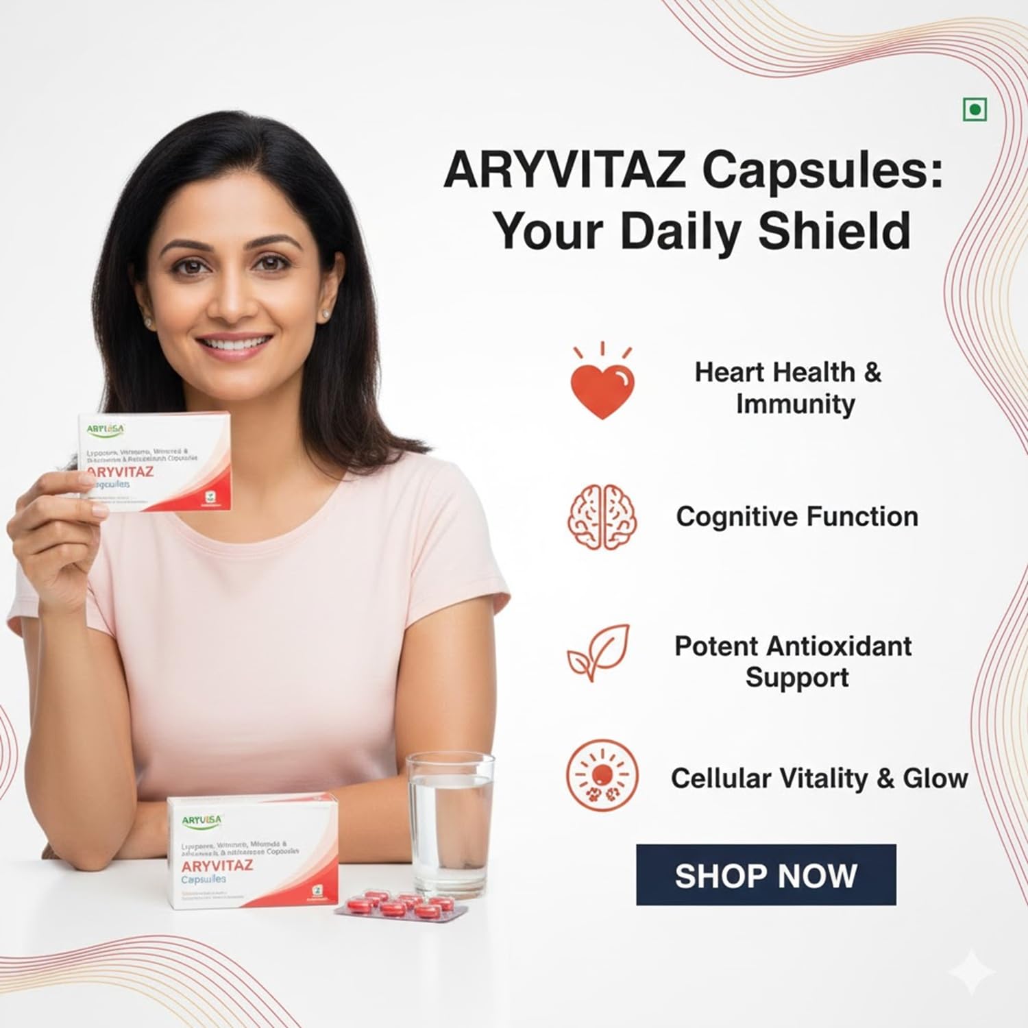 ARYVITAZ Multi Vitamin Capsule, 1x10 Capsules, Pack of 2 1
