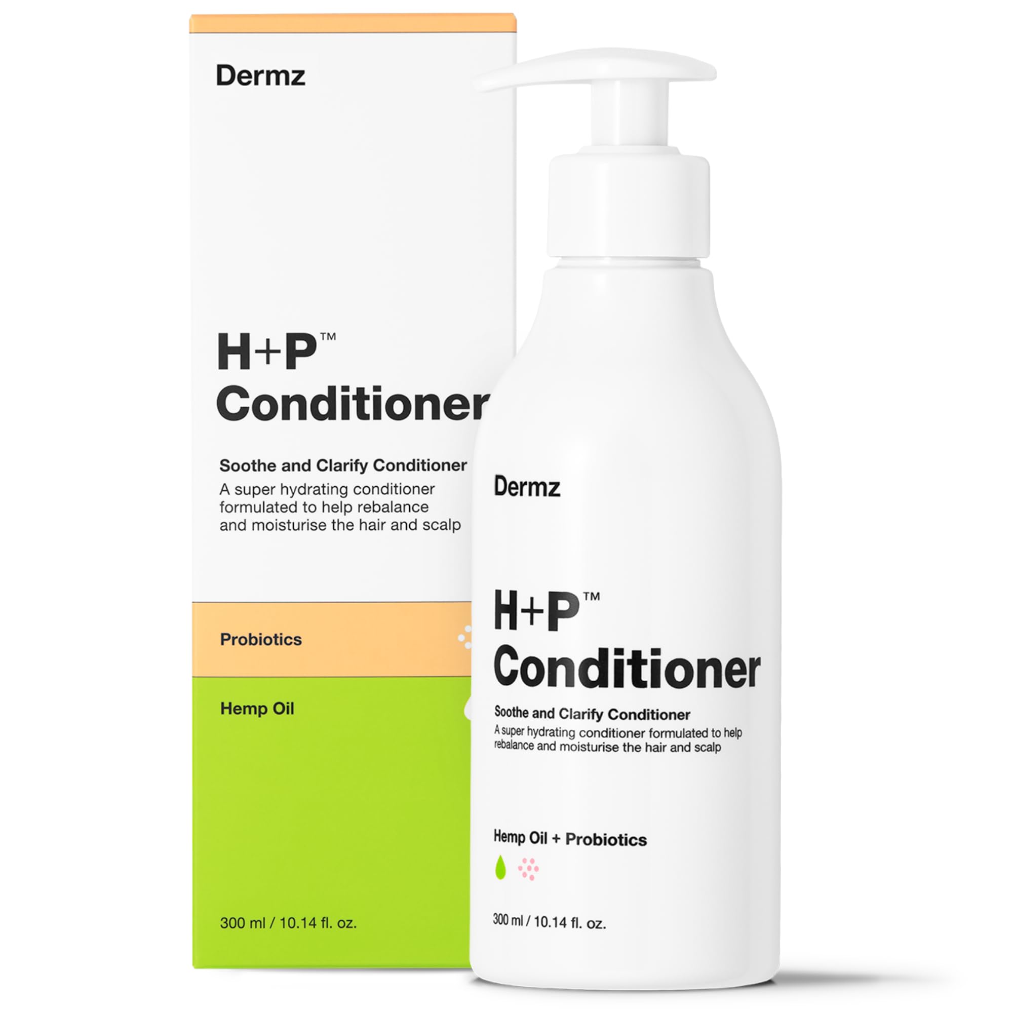 Dermz H+P Conditioner. For Psoriasis, Eczema, Dermatitis & Dandruff. Relief from Dry, Itchy Scalp.