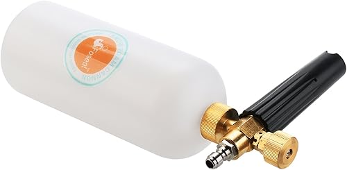 Miniatura 7 de Foseal Cañón de espuma de nieve ajustable con perilla de latón resistente, pistola de espuma de liberación rápida de 14 pulgadas para pistola de