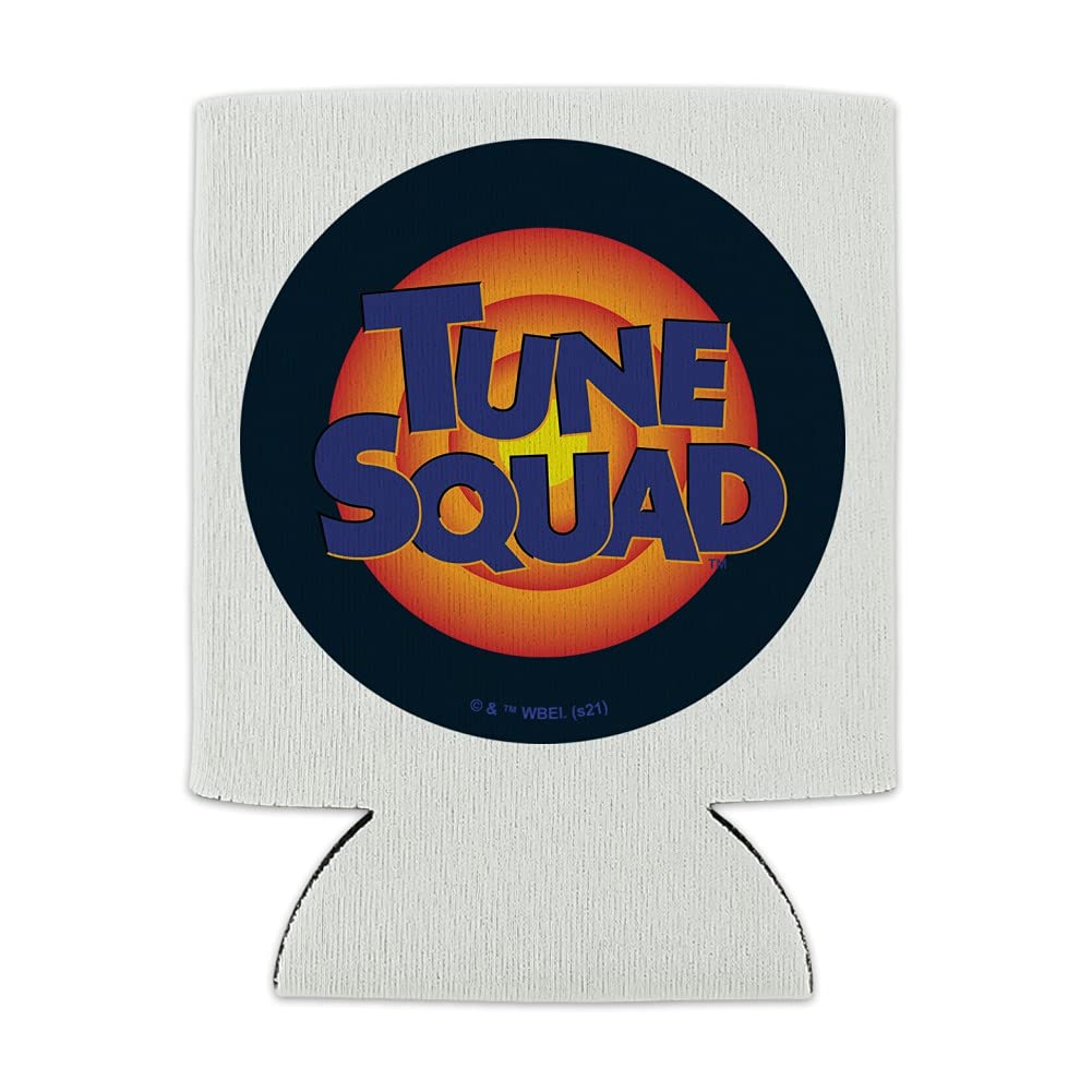 Space Jam: A New Legacy Tune Squad Logo Can Cooler - Drink Sleeve Hugger Collapsible Insulator - Beverage Insulated Holder