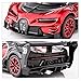 BDTCTK Bugatti Vision GT Supercar 1/32 Zinc Alloy Die Casting Pull Back Car Model Toy Sound and Light for Boy Girl Gift （red）