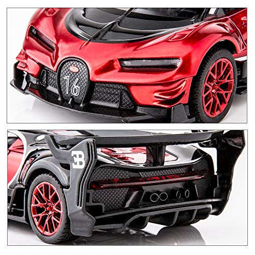 Image of BDTCTK Bugatti Vision GT Supercar 1 /32 Zinc Alloy Die Casting Pull Back Car Model Toy Sound and Light for Boy Girl Gift iE†redia€