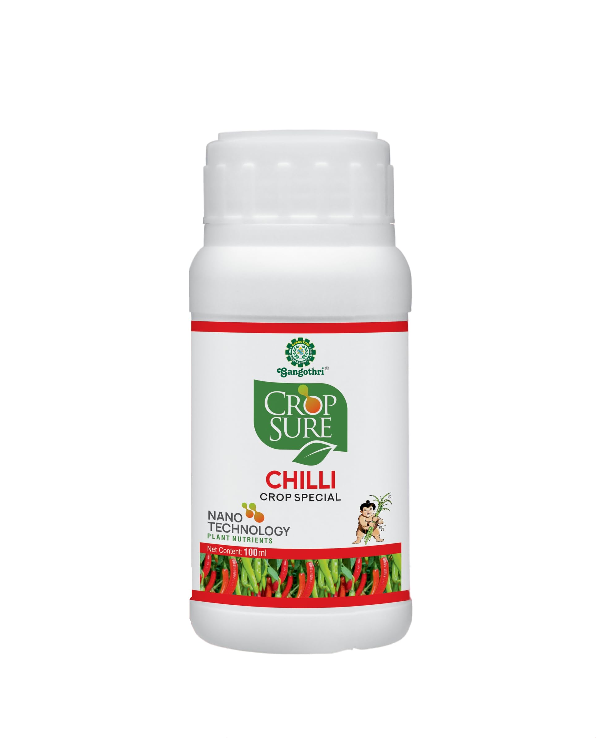 Gangothri Crop Sure Chilli Special 100 ML | Nano Technology Fertilizer | Plant Nutrients | The Ultimate Plant Nutrient Solution Tailored Specifically For Chilli Crop.